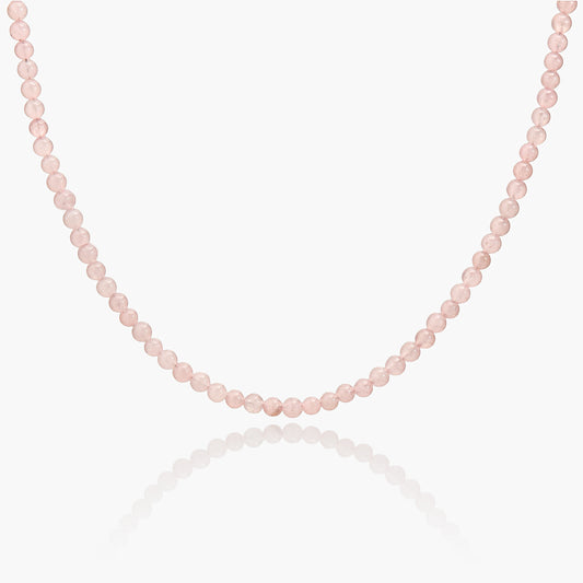 Collana Minimal Girocollo in Giada Rosa Blush