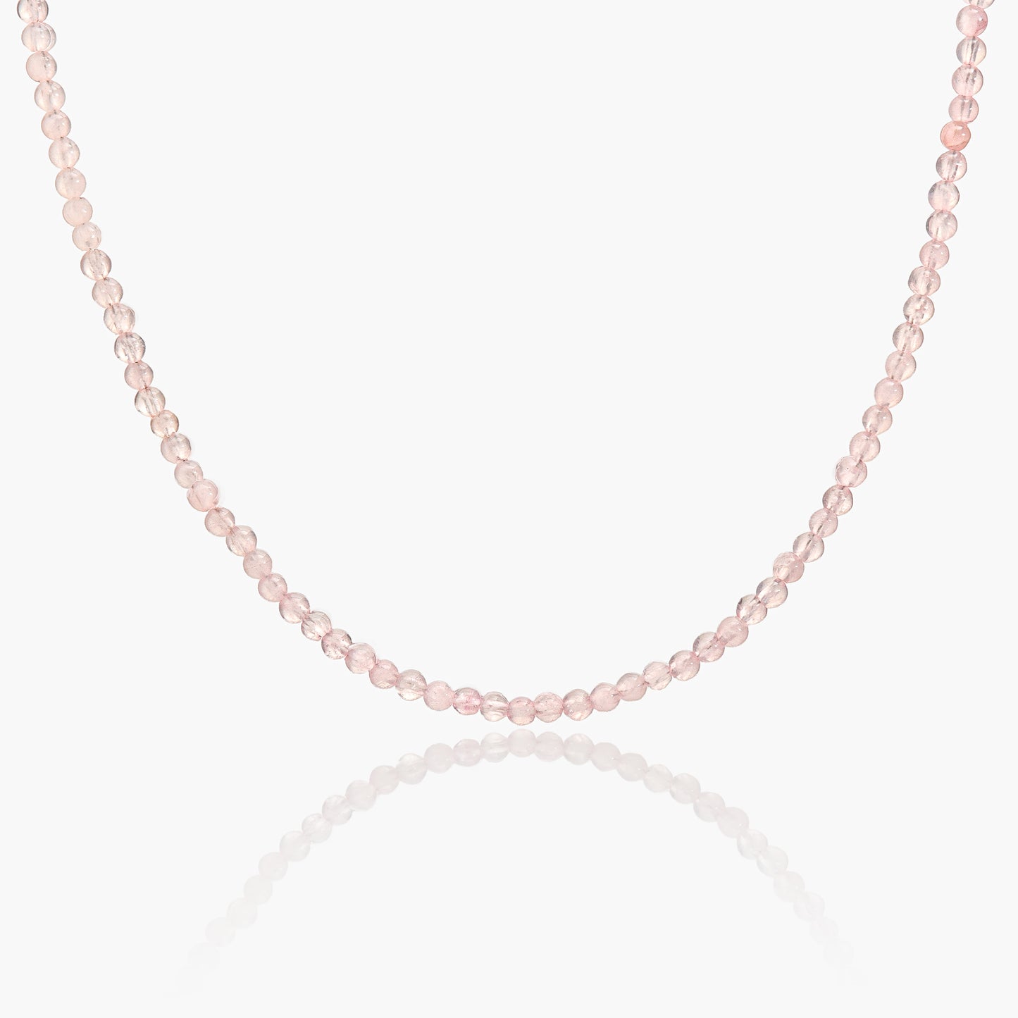 Collana Minimal Girocollo in Giada Rosa chiaro V2