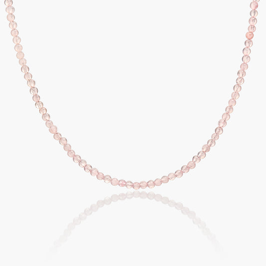 Collana Minimal Girocollo in Giada Rosa chiaro V2