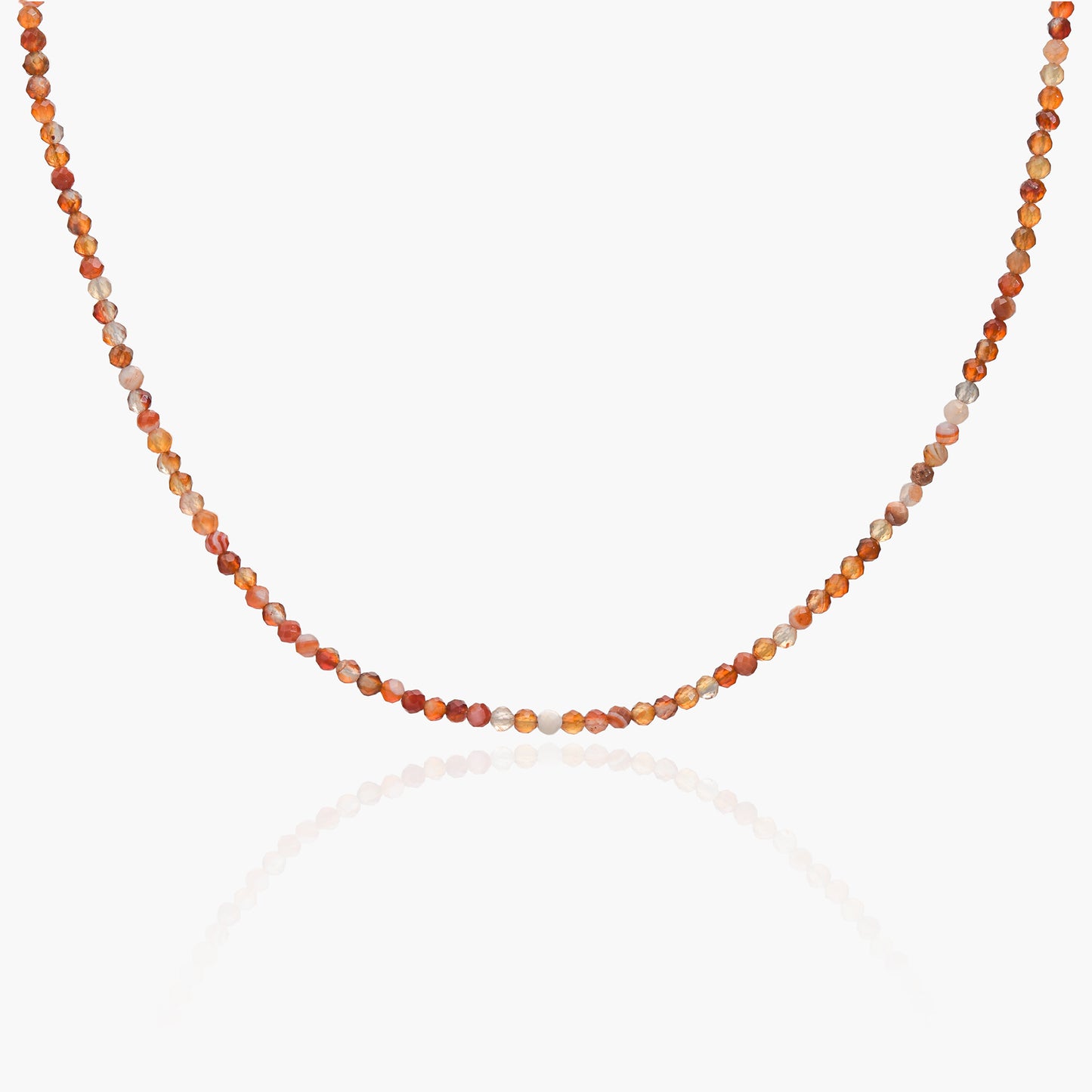 Collana Minimal Girocollo in Corniola V2