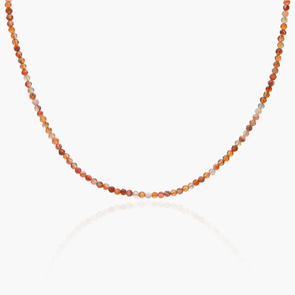 Collana Minimal Girocollo in Corniola V2