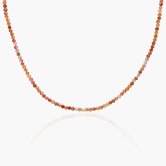 Collana Minimal Girocollo in Corniola V2