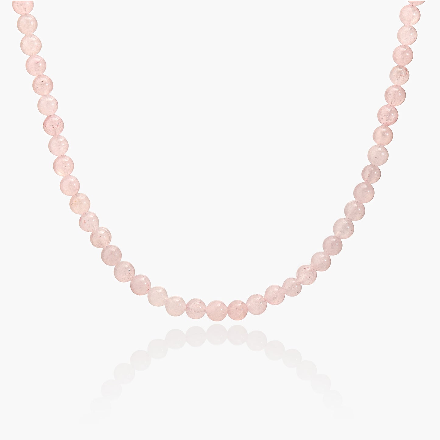 Collana Minimal Girocollo in Giada Rosa Chiaro