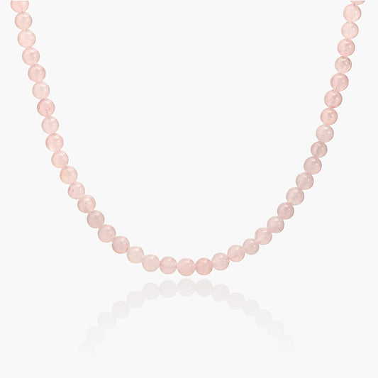 Collana Minimal Girocollo in Giada Rosa Chiaro
