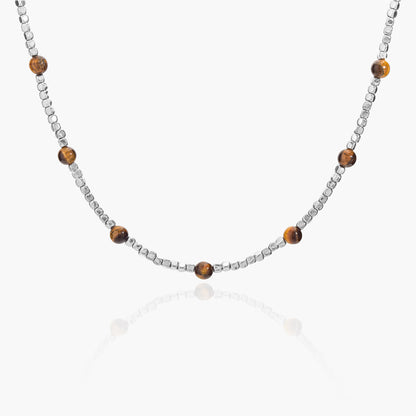 Collana in Ematite e Occhio di Tigre