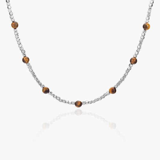 Collana in Ematite e Occhio di Tigre