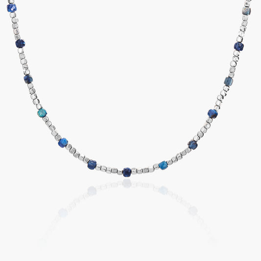 Collana in Ematite e Sodalite