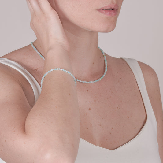 Bracciale Minimal in Amazzonite