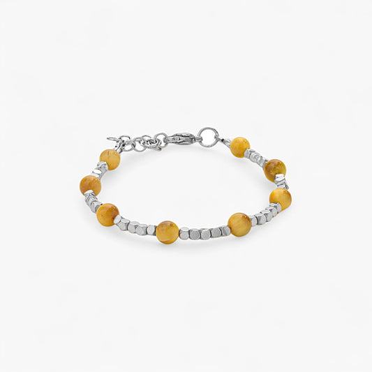 Bracciale in Ematite e Occhio di Falco