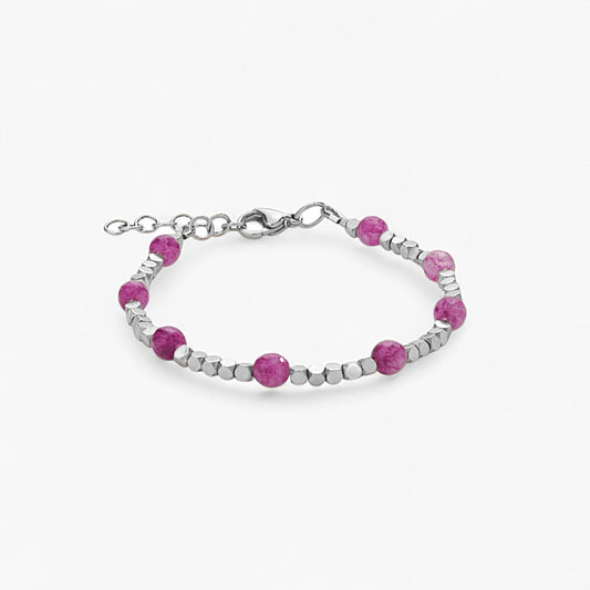 Bracciale in Ematite e Ametista