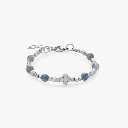 Bracciale Charm in Ematite e Cianite