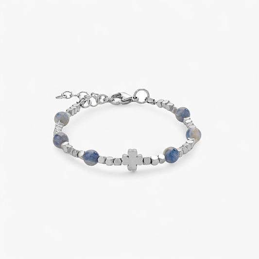 Bracciale Charm in Ematite e Cianite