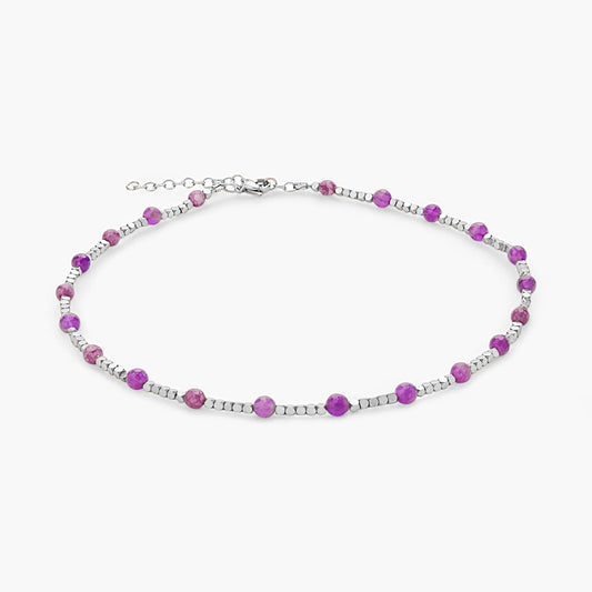 Collana in Ematite e Ametista