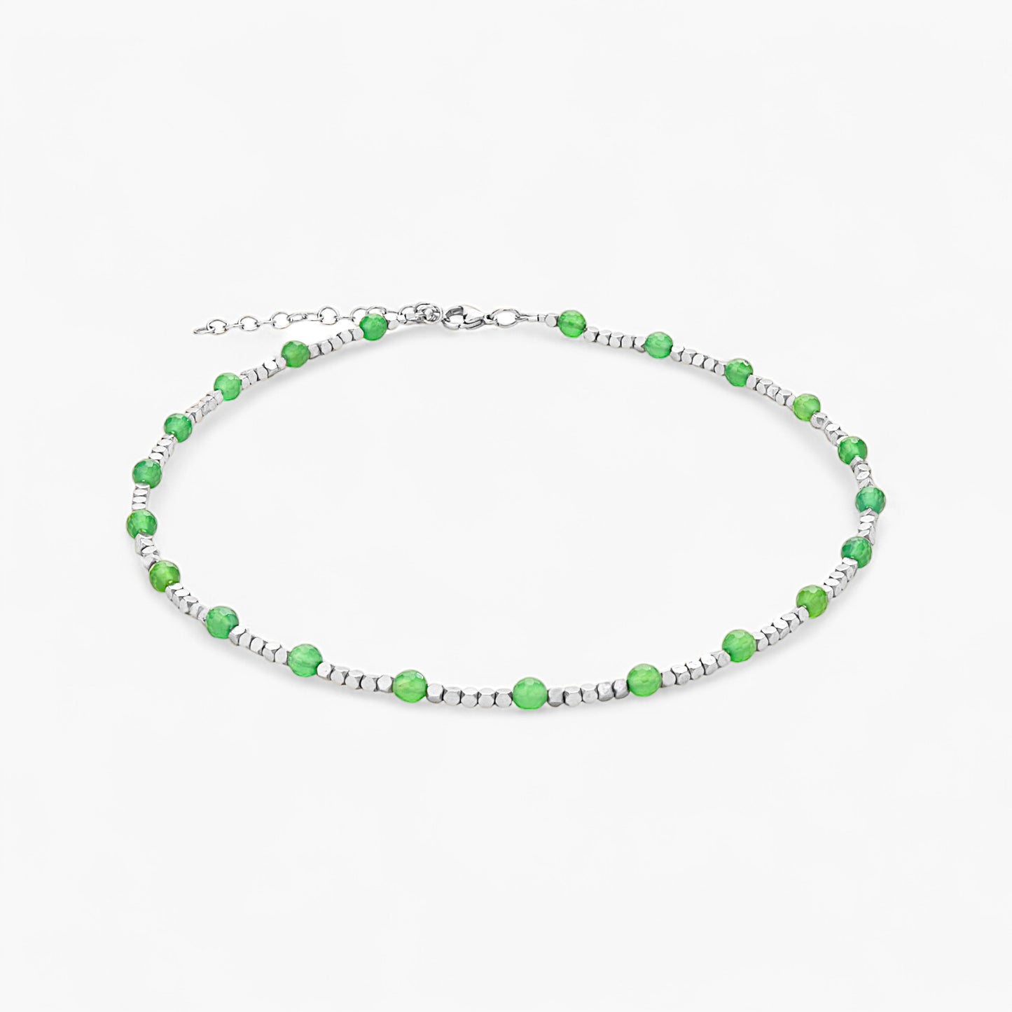 Collana in Ematite e Agata Verde