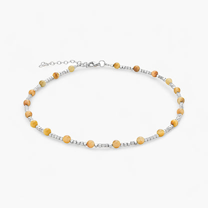 Collana in Ematite e Occhio di Falco