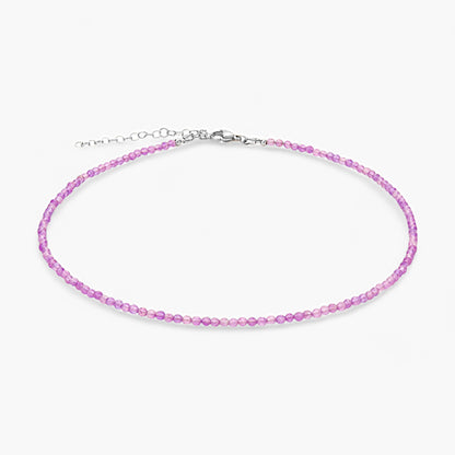 Collana Girocollo Minimal in Ametista