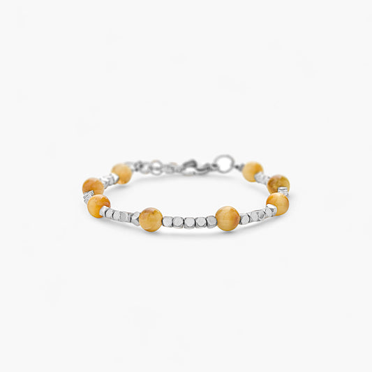 Bracciale in Ematite e Occhio di Falco
