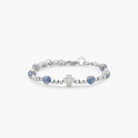 Bracciale Charm in Ematite e Cianite