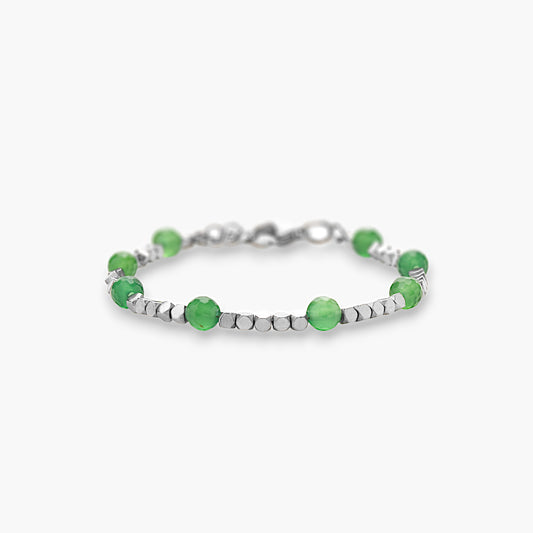 Bracciale in Ematite e Agata Verde