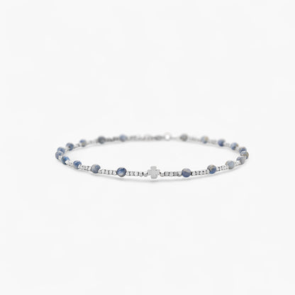 Collana Charm in Ematite e Cianite