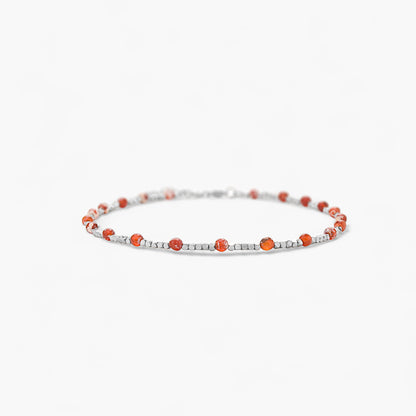 Collana in Ematite e Agata Fuoco