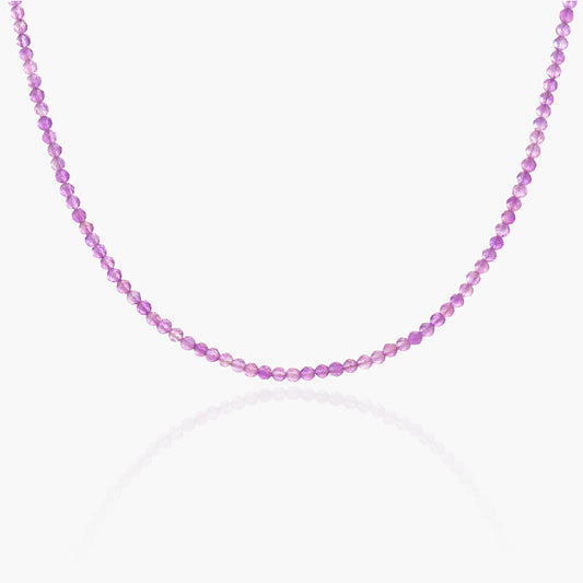 Collana Girocollo Minimal in Ametista