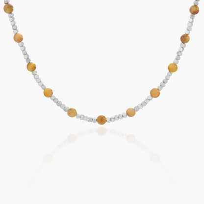 Collana in Ematite e Occhio di Falco