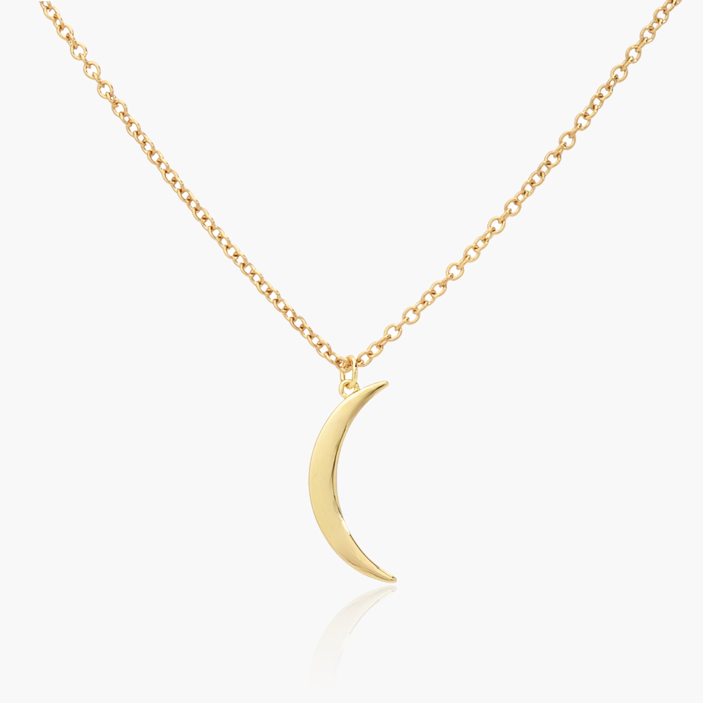 Collana Donna Placcata Oro 18K con Pendente Luna
