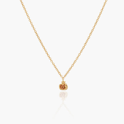 Collana Placcata Oro 18K con Pendente Melograno e Zirconi