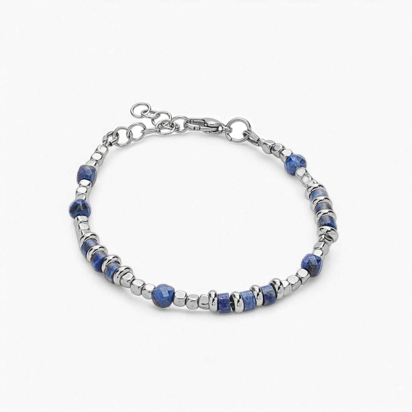 Bracciale in Lapislazzuli, Ematite e Cianite