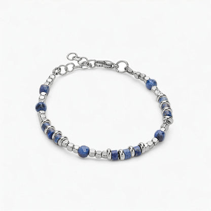 Bracciale in Lapislazzuli, Ematite e Cianite