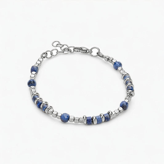 Bracciale in Lapislazzuli, Ematite e Cianite