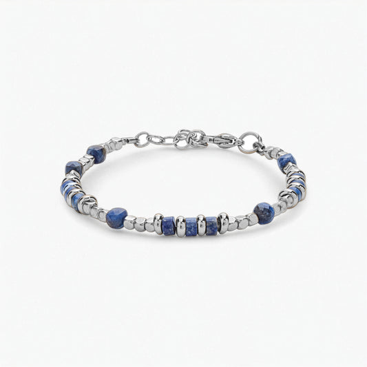 Bracciale in Lapislazzuli, Ematite e Cianite