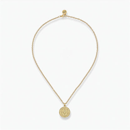 Collana Placcata Oro 18K con Pendente Segni Zodiacali