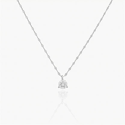 Collana Punto Luce in Argento 925 con Pendente in Zircone
