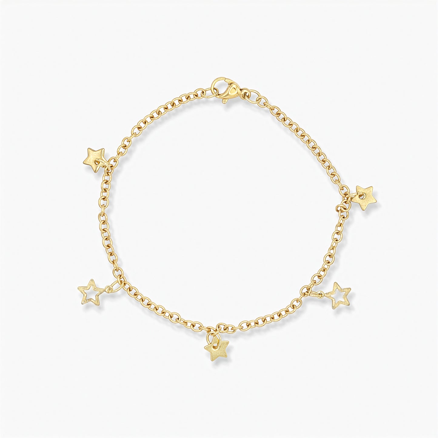 Bracciale in Oro 18K Placcato – Charm Stelle di Natale