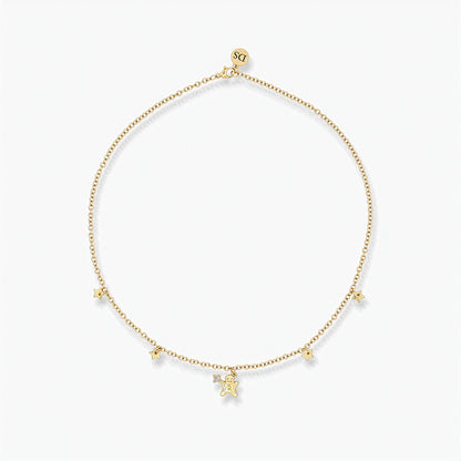 18K Gold Plated Necklace - Muffin Cookie Pendant