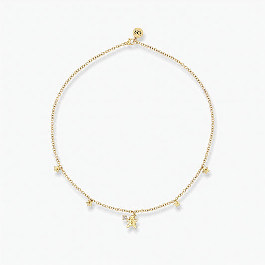 Collana Placcata Oro 18K - pendente Biscotto Muffin