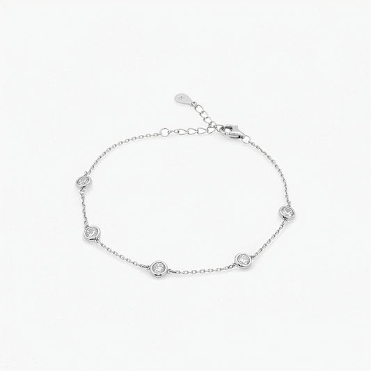 Bracciale Donna in Argento 925 con Zirconi