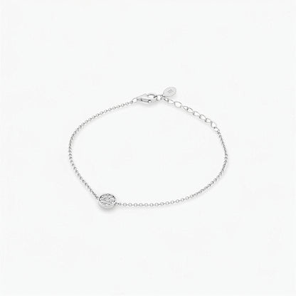 Bracciale in Argento 925 con Punto Luce in Zircone