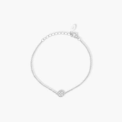 Bracciale in Argento 925 con Punto Luce in Zircone