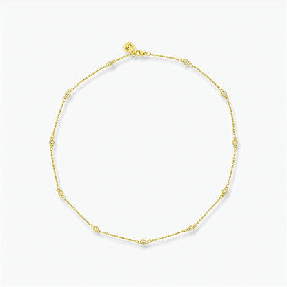 Collana Donna Placcato Oro 18K con Zirconi