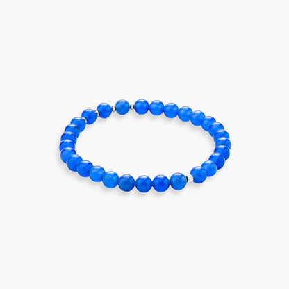 Bracciale Minimal in Giada Blu