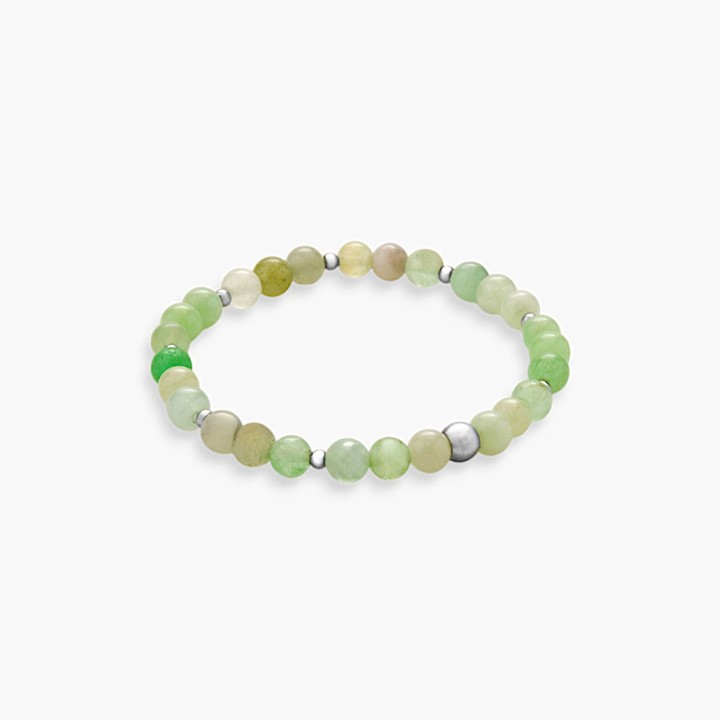 Bracciale Minimal in Giada Verde Chiaro