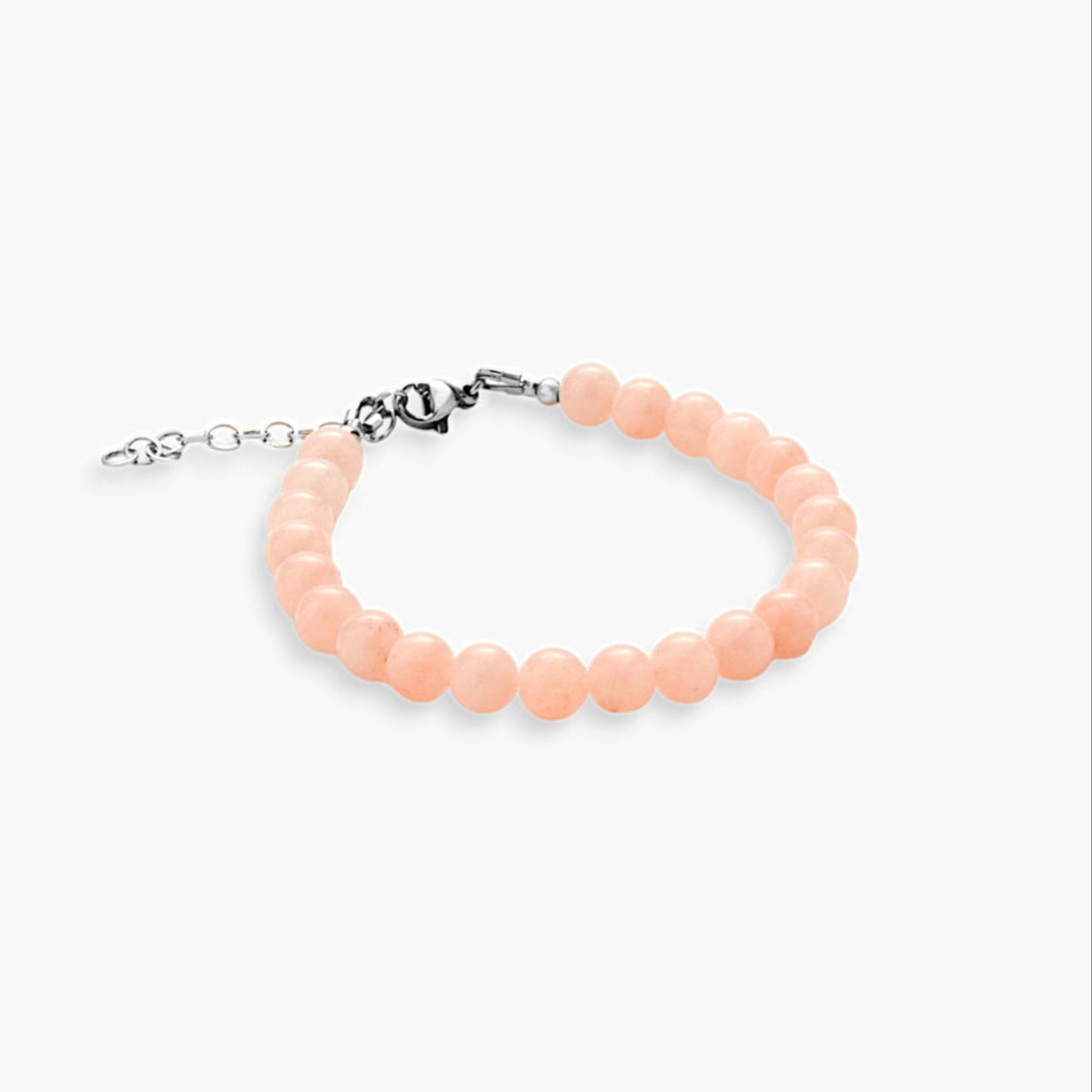 Bracciale Minimal in Giada Rosa Salmone