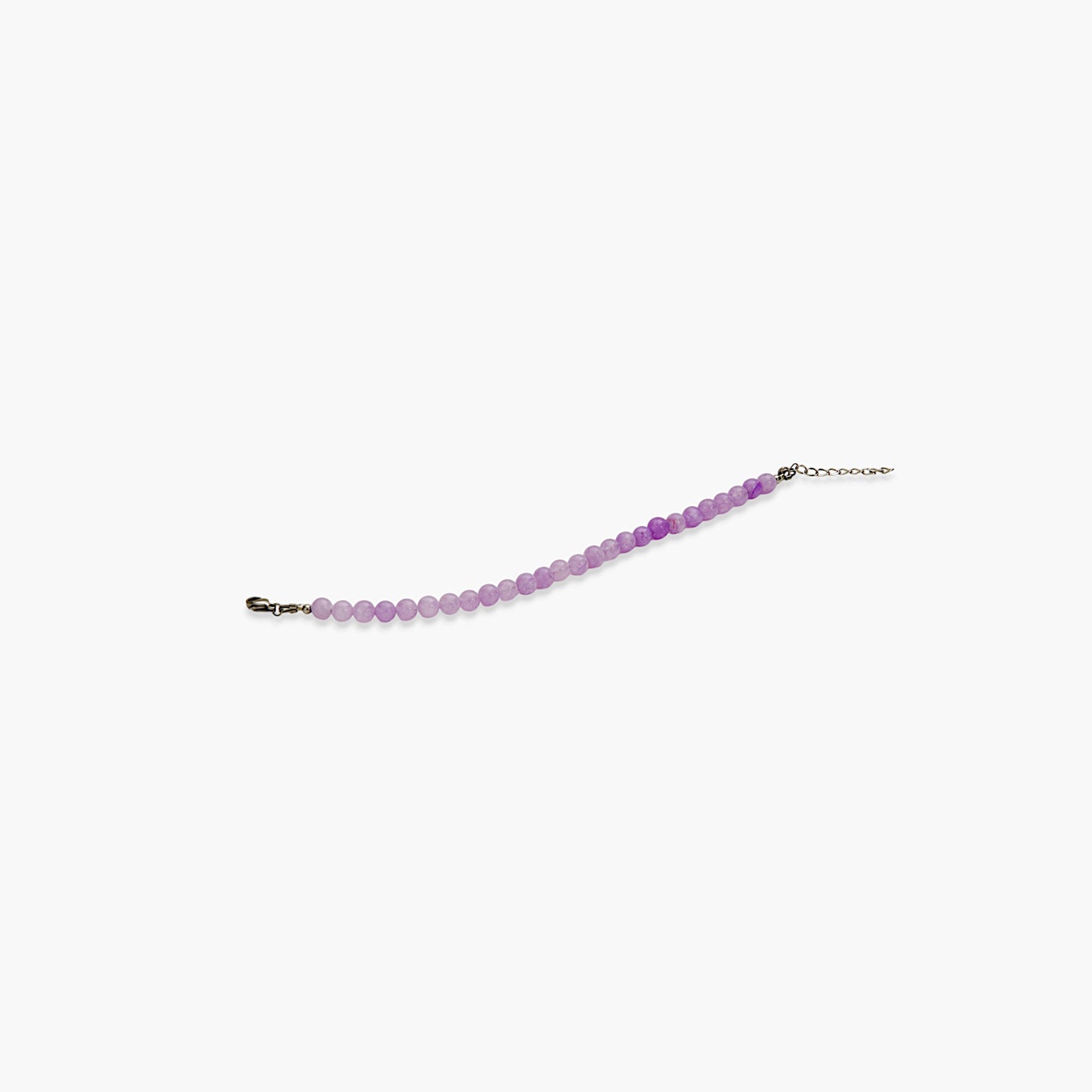 Bracciale Minimal in Giada Lilla Multicolor
