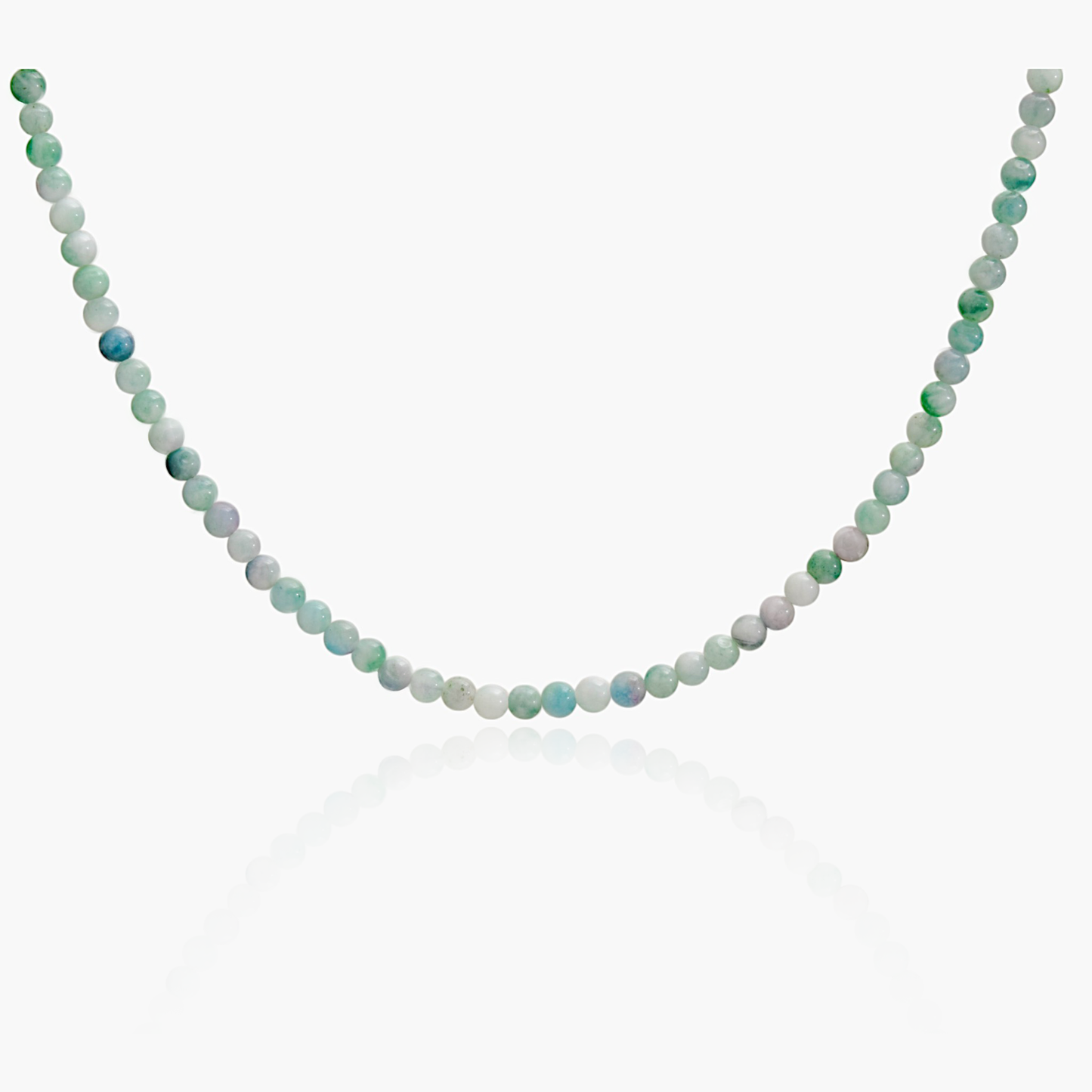 Collana Minimal Girocollo in Giada Verde