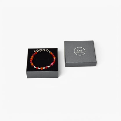 Bracciale in Agata Rossa