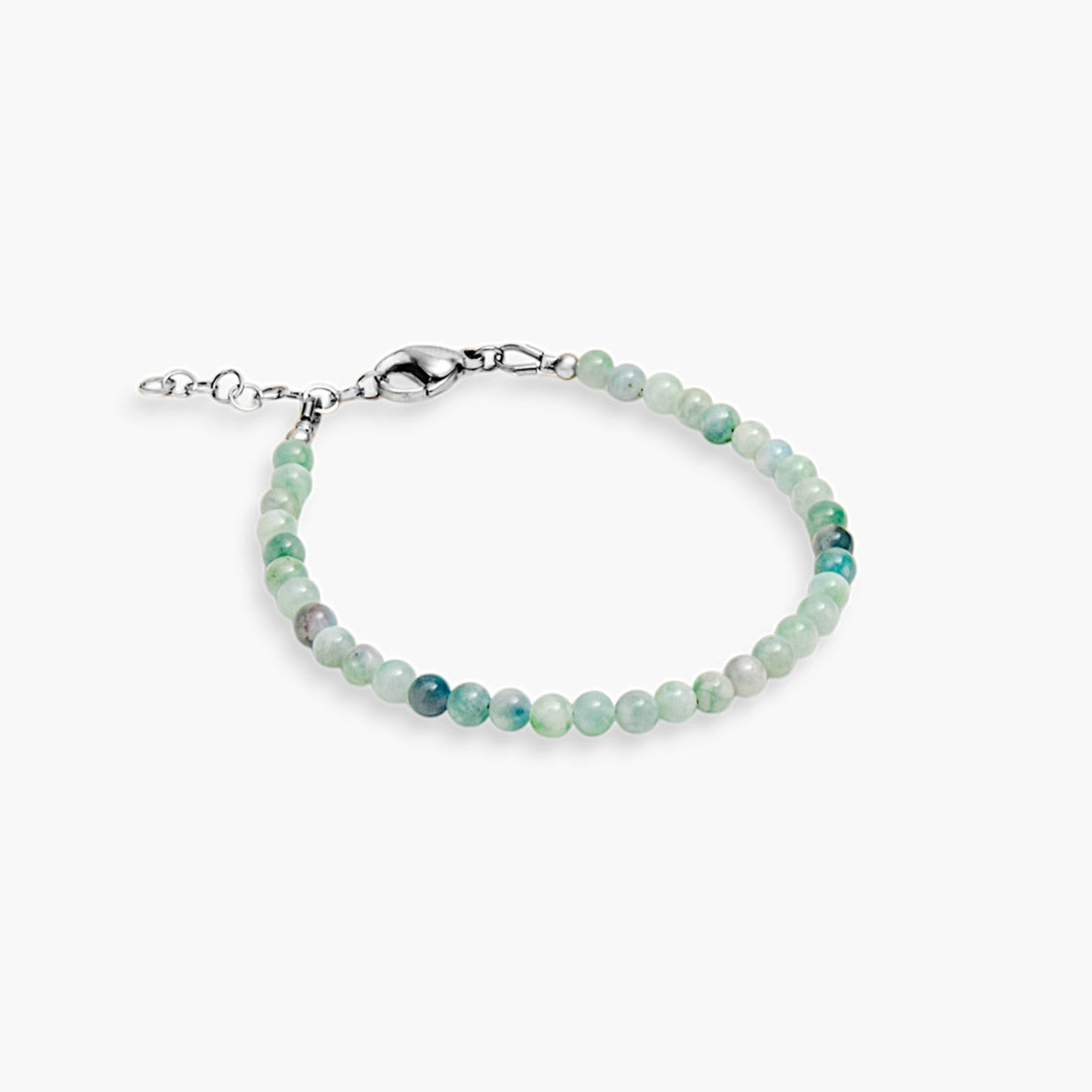Bracciale Minimal in Giada Verde Pastello
