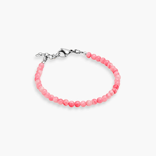 Bracciale Minimal in Giada Rosa
